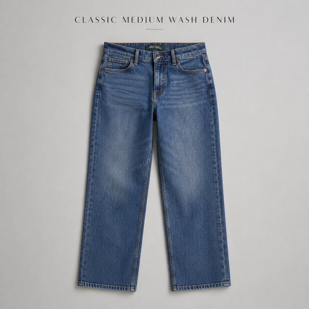 Wild Fable Straight Leg Jeans Medium Wash Size 10 Stretch Denim